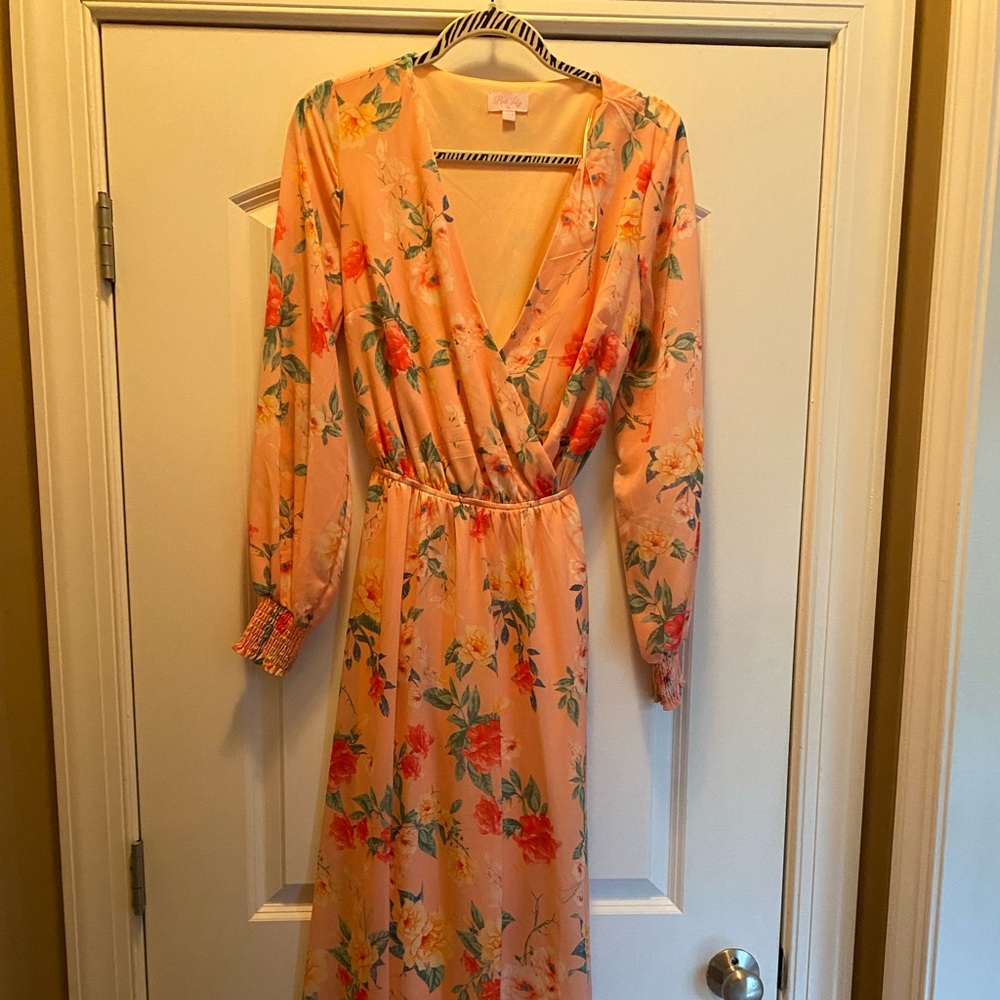 Beautiful Pink Lily maxi dress. Worn once